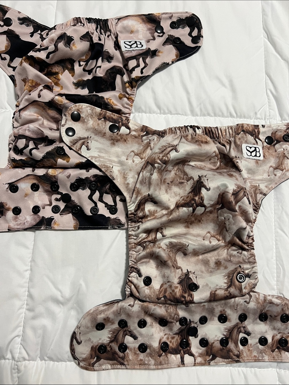 Stock Show Baby Cloth Diapers Aztec, Buffalo, Horse & Animal Prints One Size - Picture 6 of 10